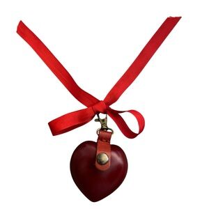 Red Heart-Shaped Rosary Keepsake Box